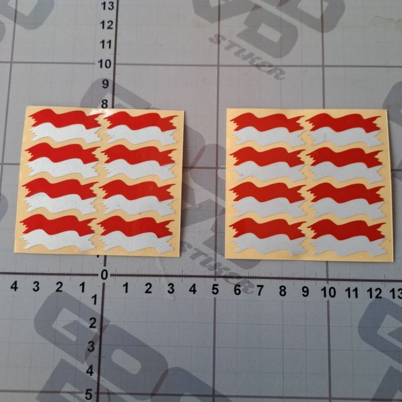 

STICKER CUTTING BENDERA INDONESIA ISI 8PCS MINI