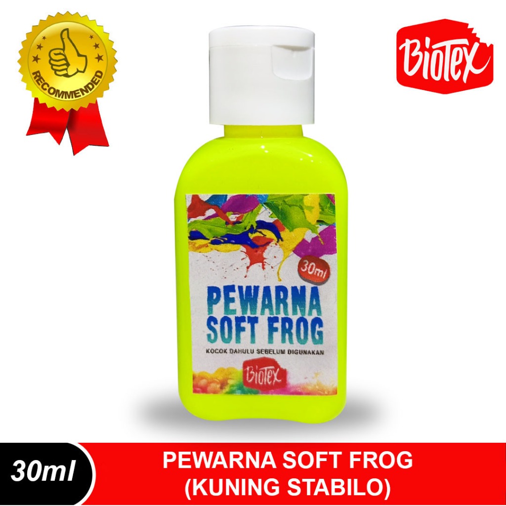 

Biotex Pewarna Lateks Soft Frog 30 Ml Kuning Stabilo