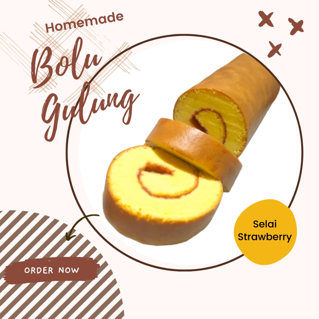 

Bolu Gulung / Roti Gulung / Roll Cake