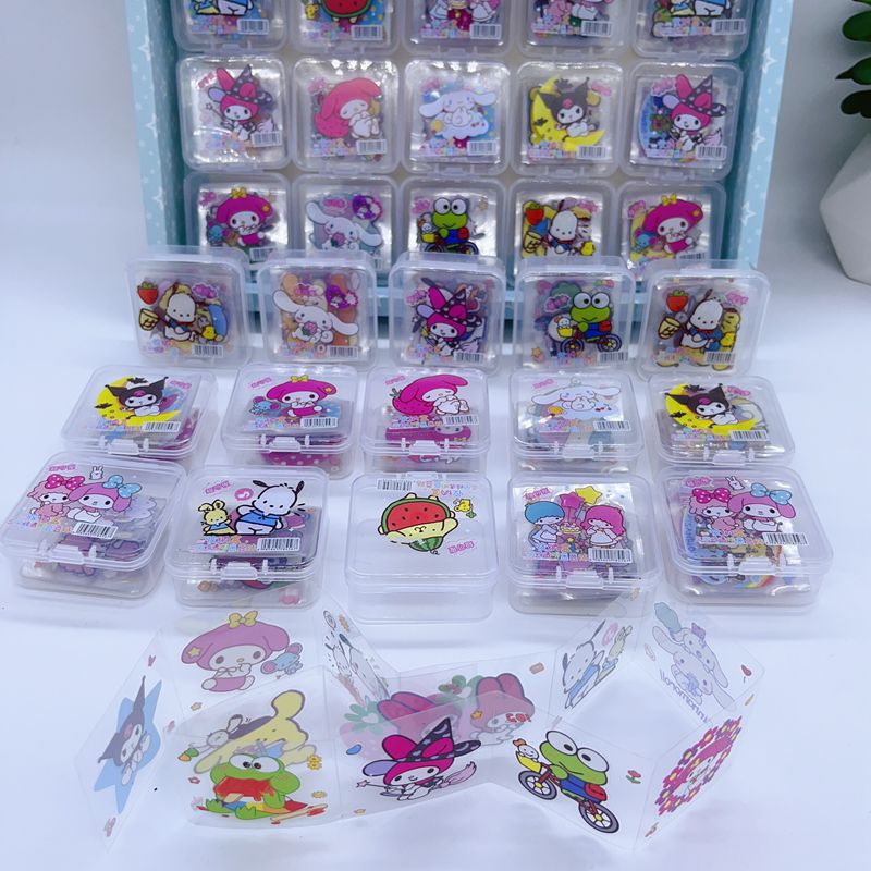 

[PREMIUM] Stiker Box Mini Isi 12 Pcs Motif Sanrio Free Box / Stiker Sanrio
