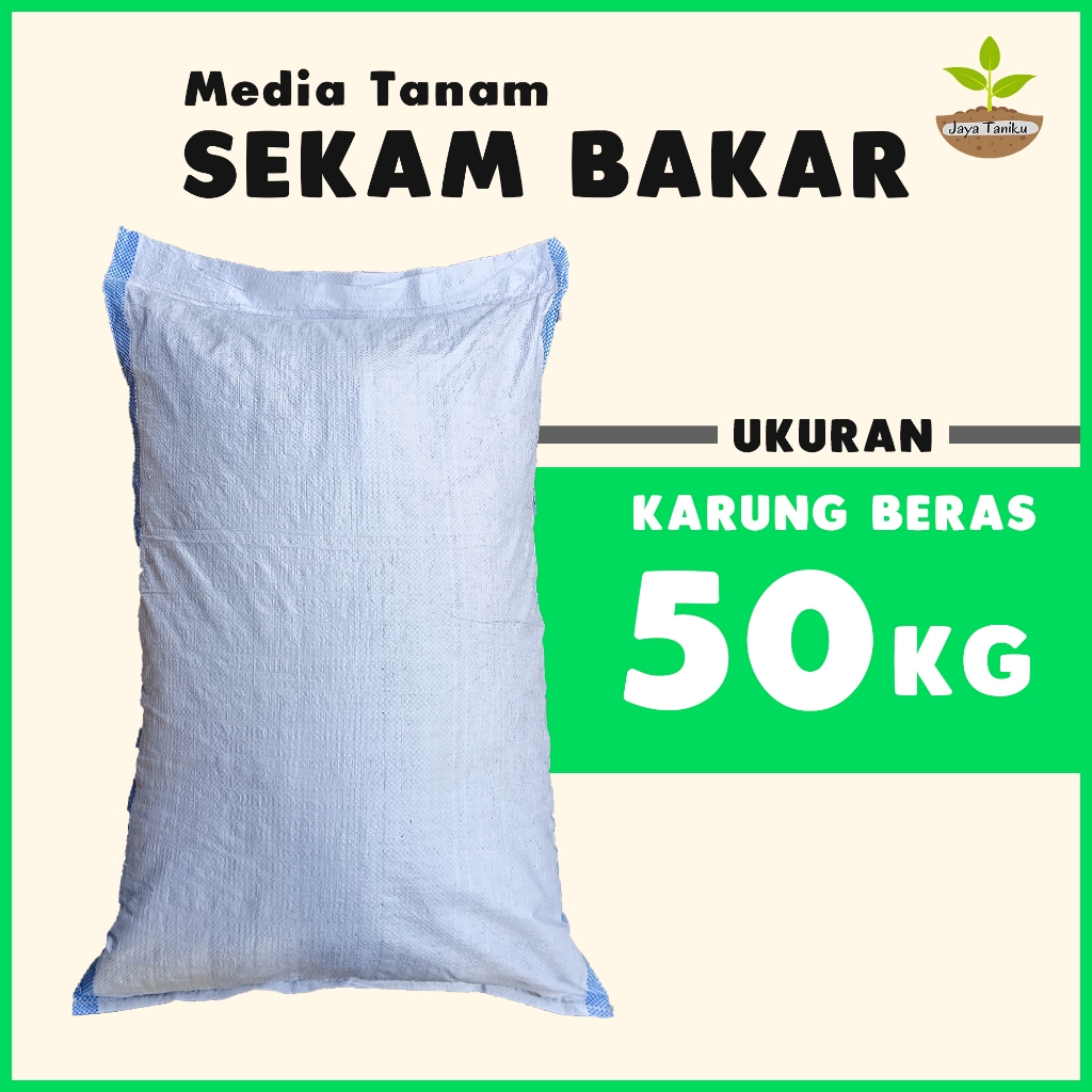 Arang Sekam / Sekam Bakar Karungan 50 kg