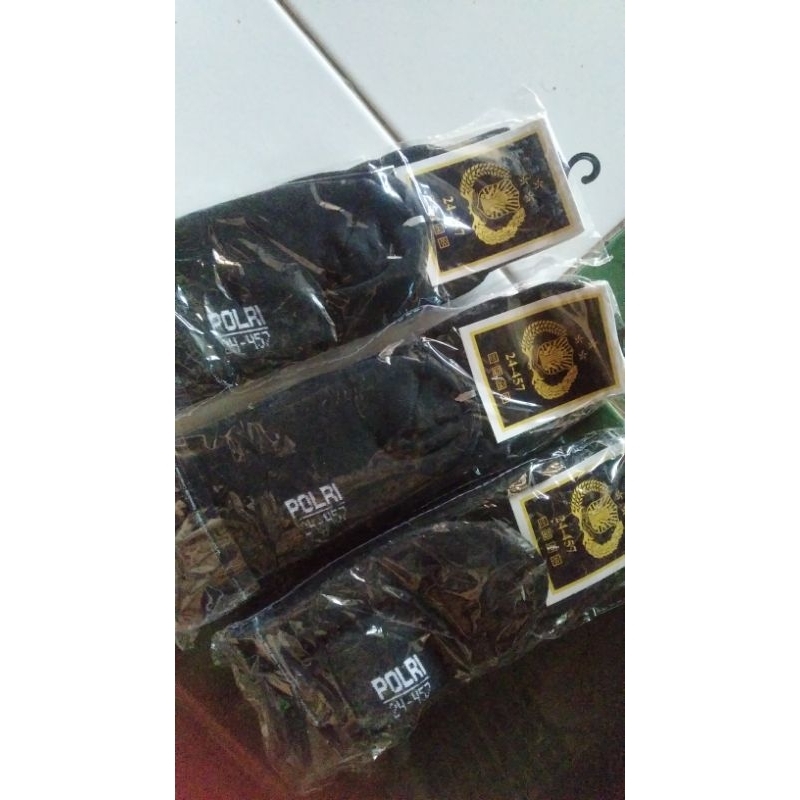 Kaos Kaki PDL Hitam Tebal Jatah Pembagian Polri 2024