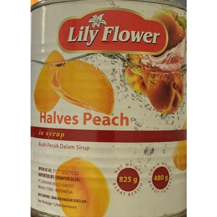 

Lily Flower Halves Peach In Syrup 825 gr Buah Persik Dalam Sirup Halal