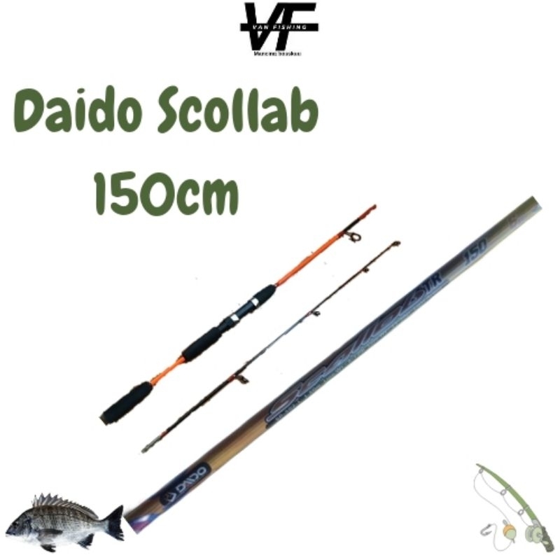 joran daido scallob panjang 150 cm spinning