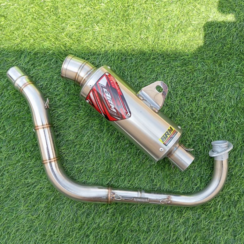 Knalpot bulat 20cm beat fi beat carbu beat esp cobra road race leher bending kolong inlet 38 pnp bea