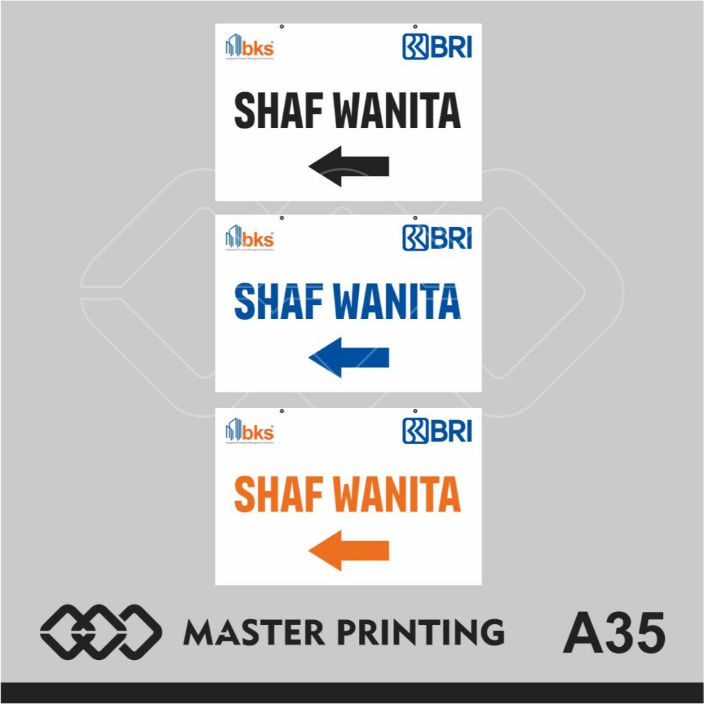 

A35 - Akrilik Petunjuk Arah Nama Ruangan, Acrylic Sign, Tahan Air, Termurah, dan Bisa Custom