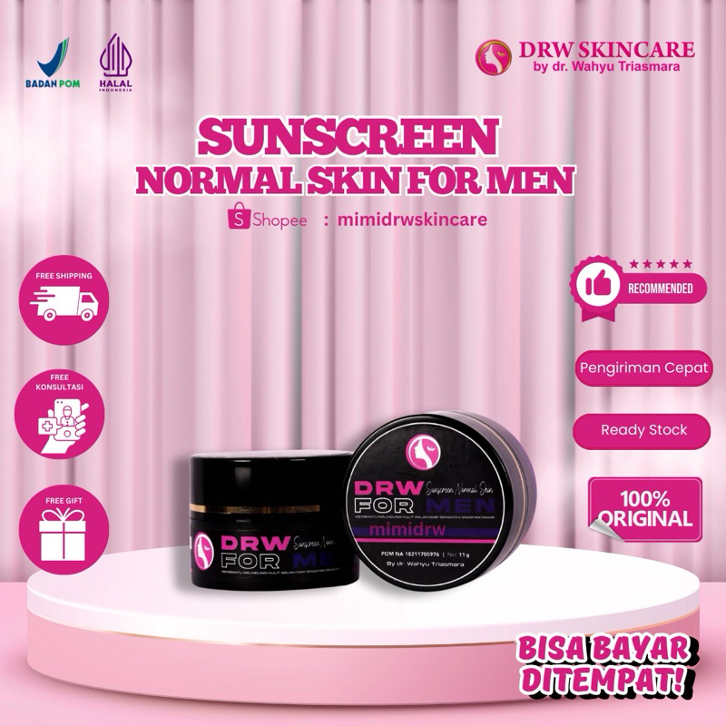 @ Drw Skincare Produk Original 100% BPOM Sunscreen Drw For Men