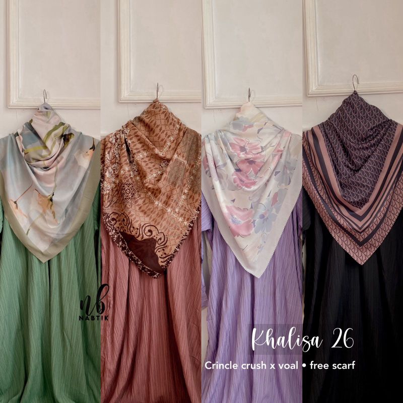 ANGGRAINI ~ NABTIK ~ GAMIS SET SYARI ~ GAMIS SYARI ~ GAMIS BUSUI ~ GAMIS CRINKLE ~ KHALISA SET SCRAF