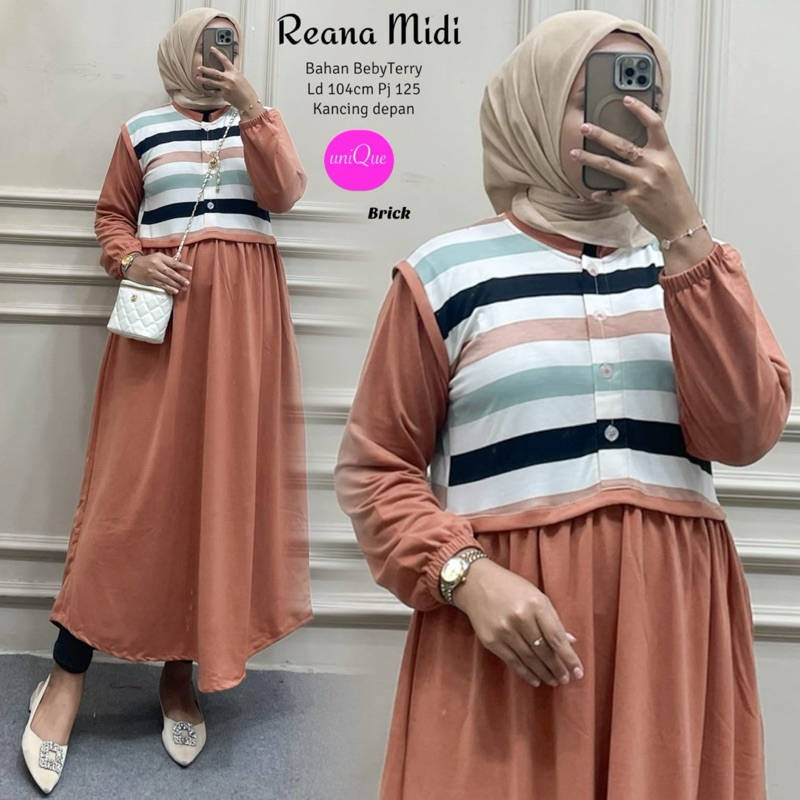 SEVA  DRESS //  RIANA MIDI DRESS by UNIQUE