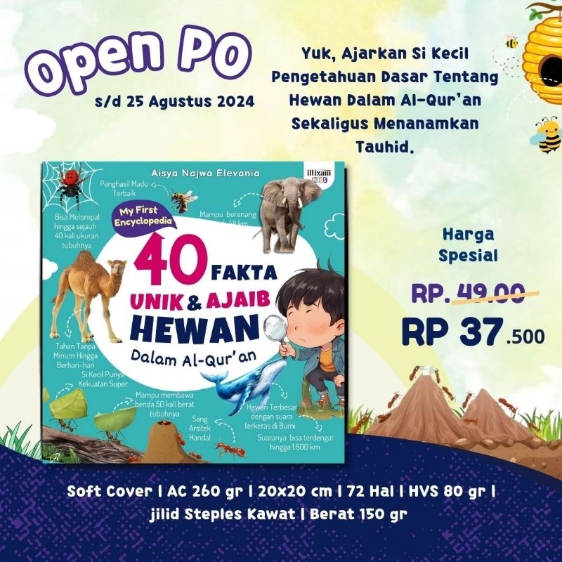 My First Encyclopedia: 40 Fakta Unik & Ajaib Hewan Dalam Al Qur'an - Iltizam Kids - Aisya Najwa Elev