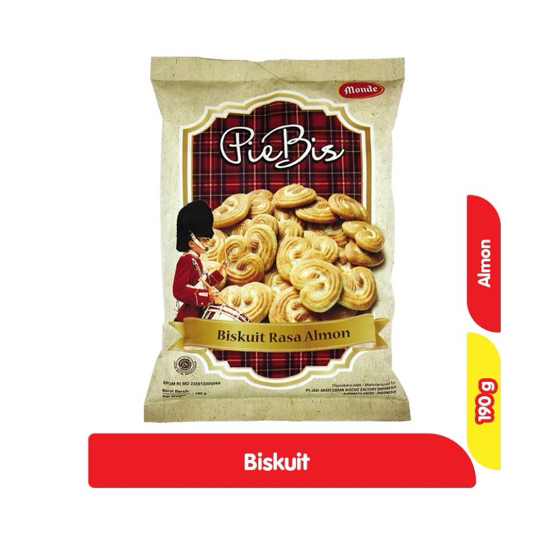 

Monde Piebis Biskuit Almond 190 gram