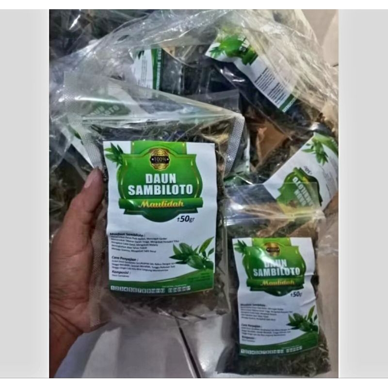 

TEH HERBAL DAUN SAMBILOTO isi 50gr