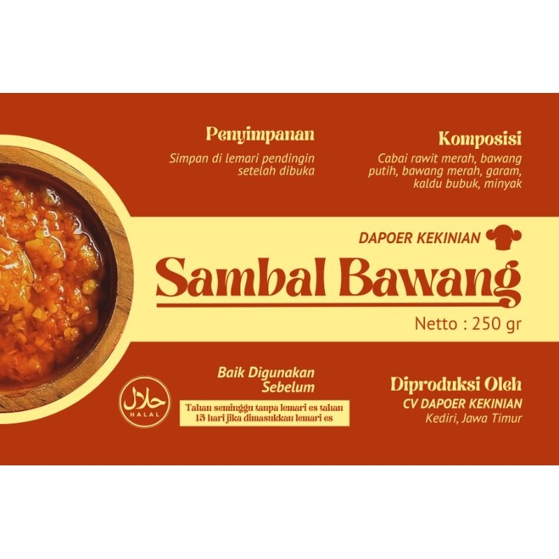 

Open PO sambel bawang
