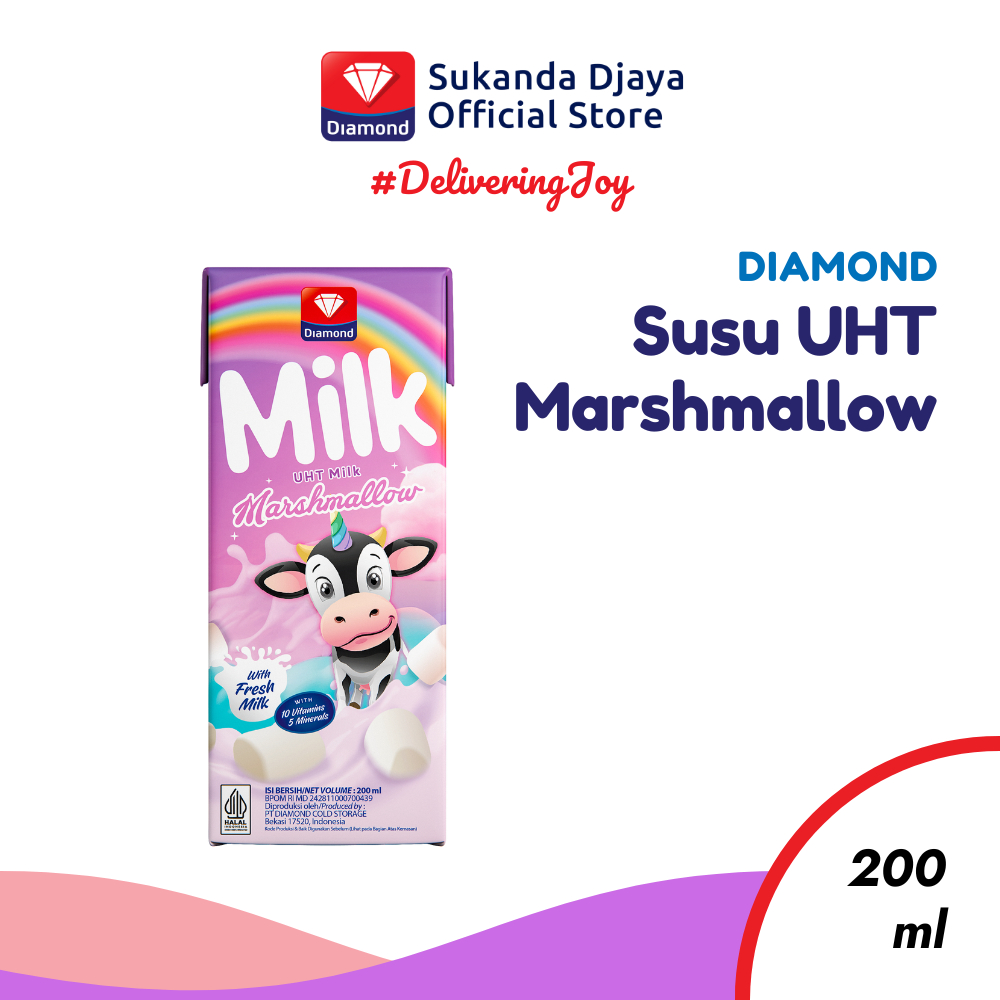 

Diamond Milk Susu UHT Marshmallow 200 Ml