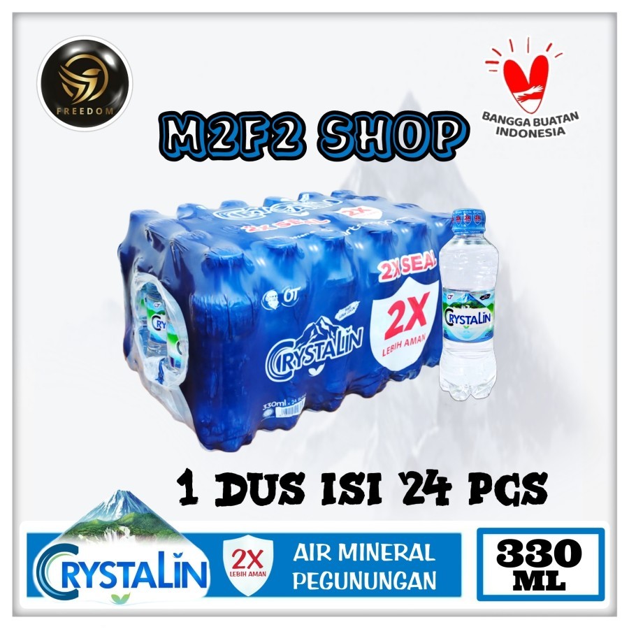 

Air Mineral Crystalline | Crystalin pH8+ Kemasan Botol Pet - 330 ml (Kemasan Karton)