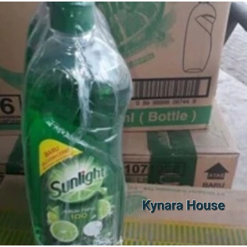 Sunlight Cairan Pencuci Piring Jeruk Nipis Botol 12x750ml (Karton)