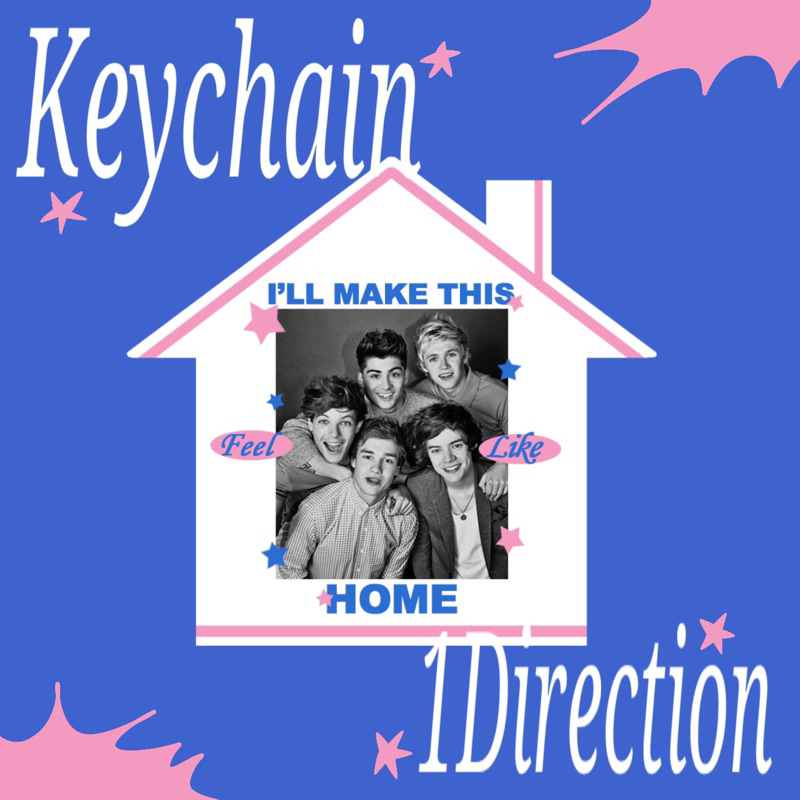 Keychain Home One Direction 1D