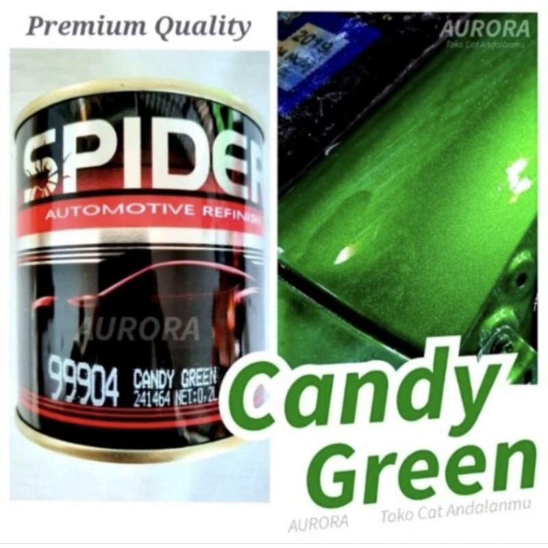 Cat Spider Candy Green 200ml candy hijau
