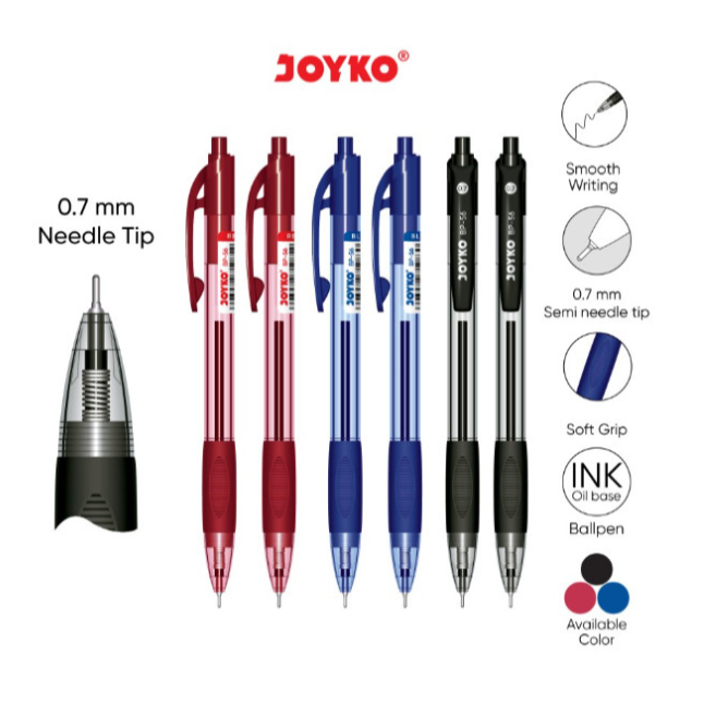 

Ball Pen Pulpen Pena Joyko BP-56 0.7 mm Harga 1 kotak isi 12 pc
