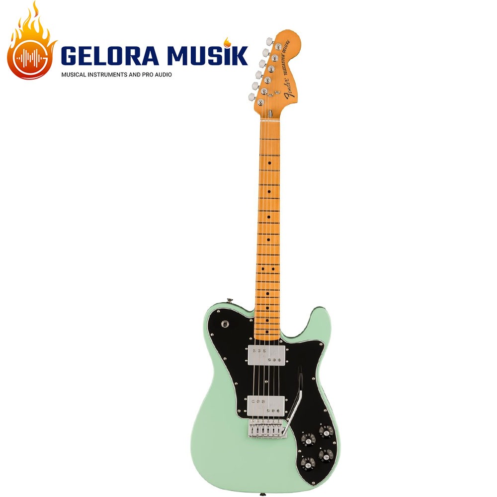 Gitar Elektrik Fender Vintera II 70s Telecaster Deluxe w/Tremolo, Maple FB, Surf Green