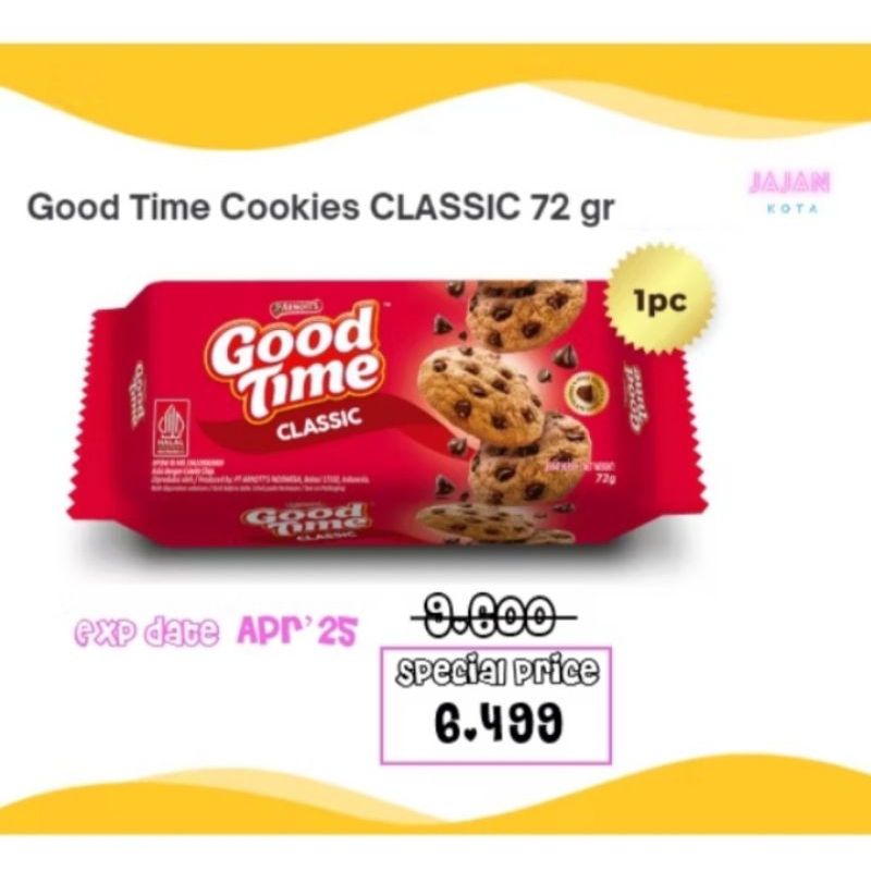 

Goodtime Cookies 72gr