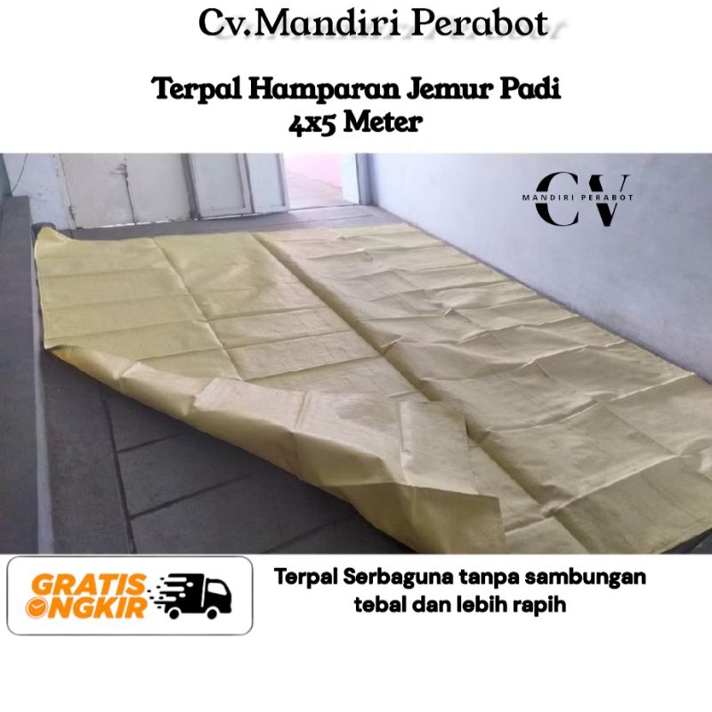 Terpal Hamparan Jemur Padi 4×5 Meter Terpal tanpa sambungan kuat rapih tebal