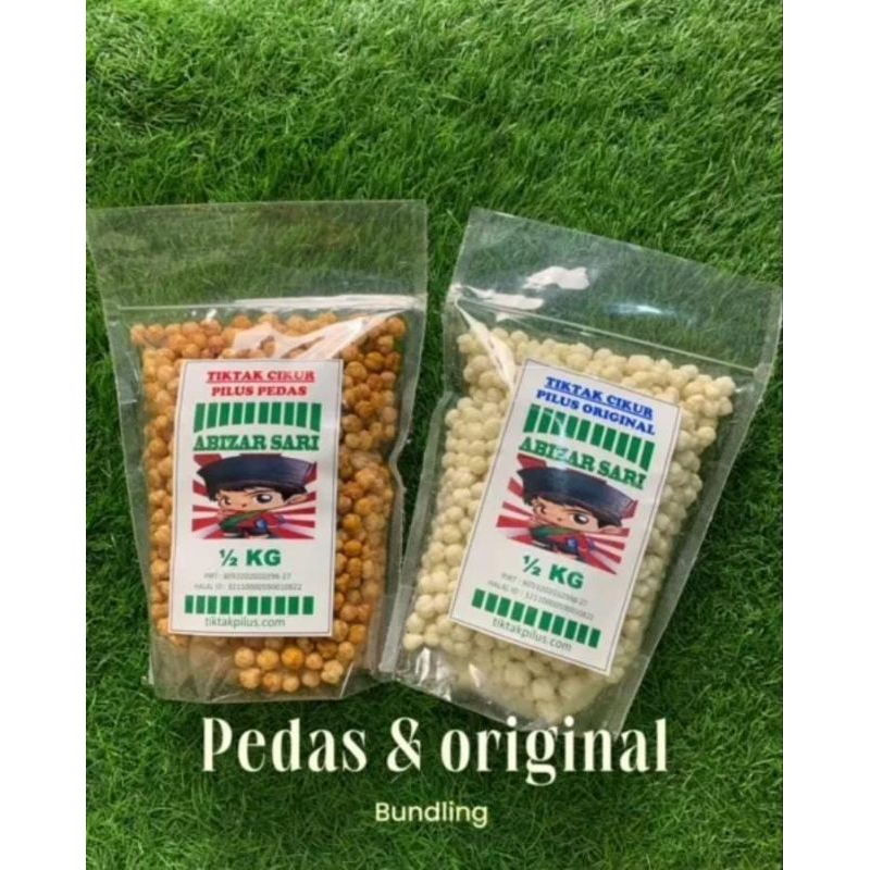 

Camilan Pilus Kencur kemasan 500gr Tiktak Cikur makanan ringan snack keripik kerupuk