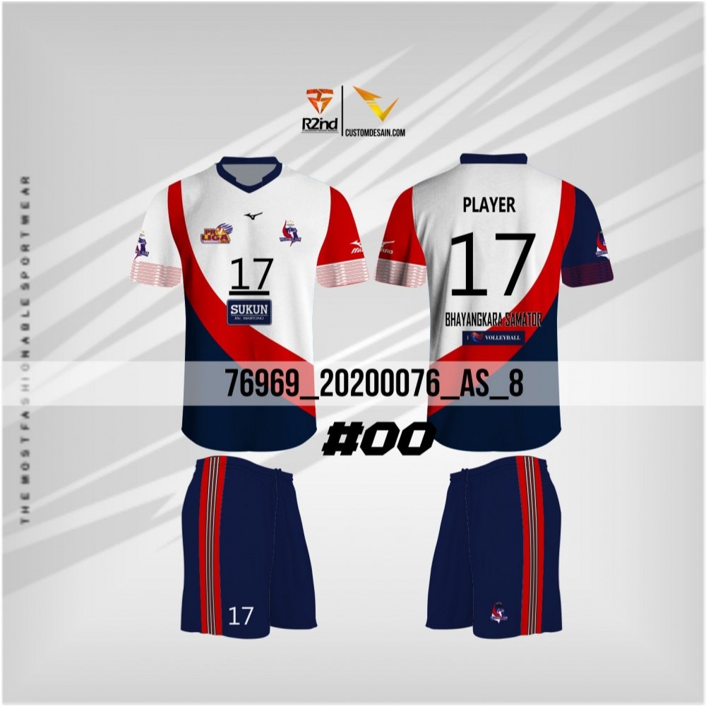 Jersey Volly Kaos Voli  Pria Samator Full Printing Original Regarsport