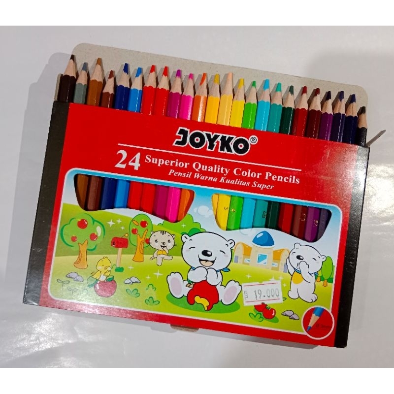 

(1 PCS) PENSIL WARNA JOYKO 24 WARNA PENDEK
