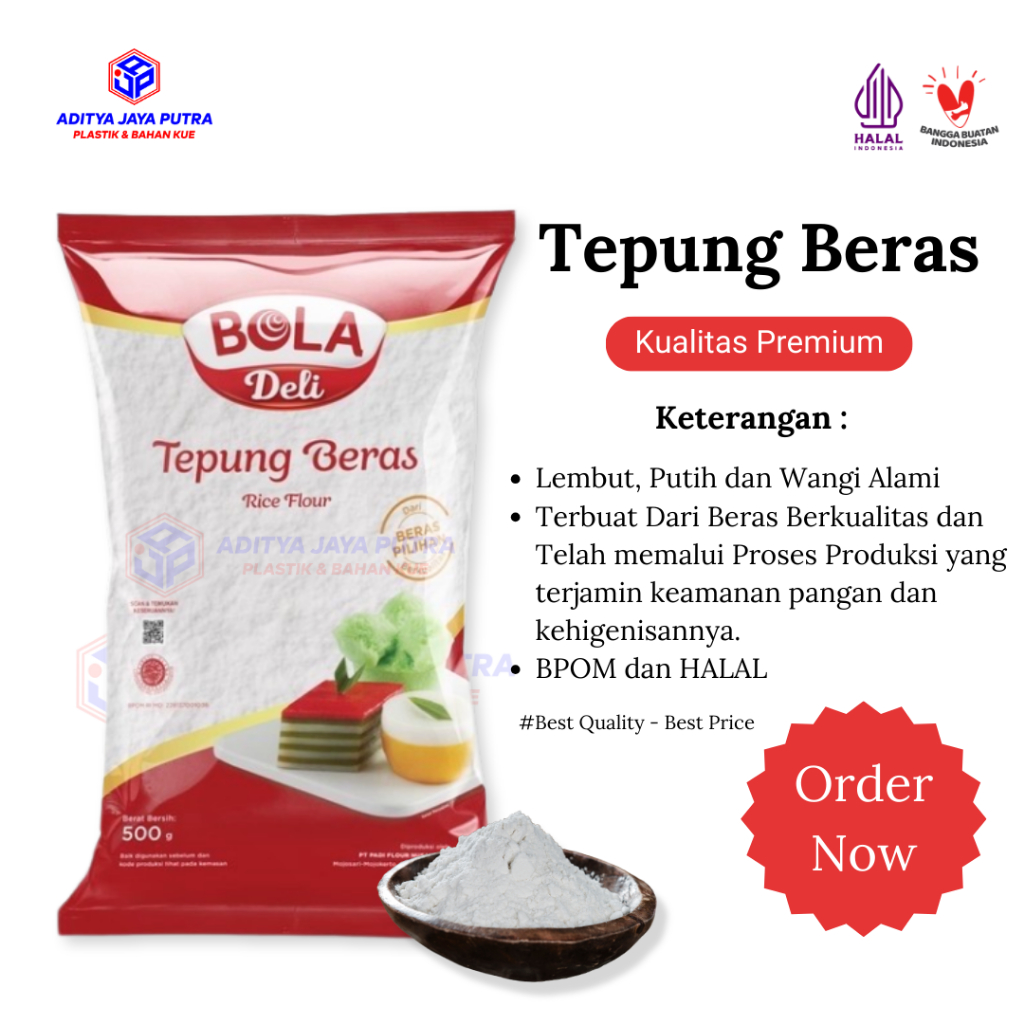 

Tepung Beras Bola Deli 500gr