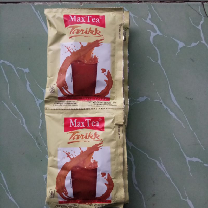 

Max Tea Tarik 25gr 1 renceng isi 10 sachet