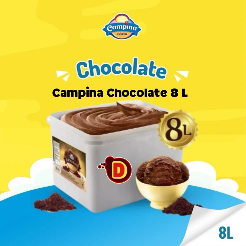

Es Krim Campina chocolate 8L | es cream | es krim coklat