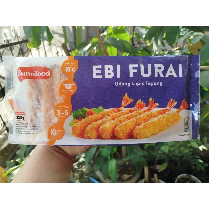 

Bumifood Ebi Furai (Isi 10pcs) Kemasan 220gram