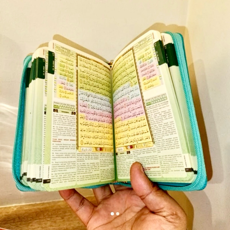 AlQuran B7 Dompet Saku mini B7 Santri Cover Kalf Cover Resleting Kecil Mini Alquran Hafalan AlHufaz 