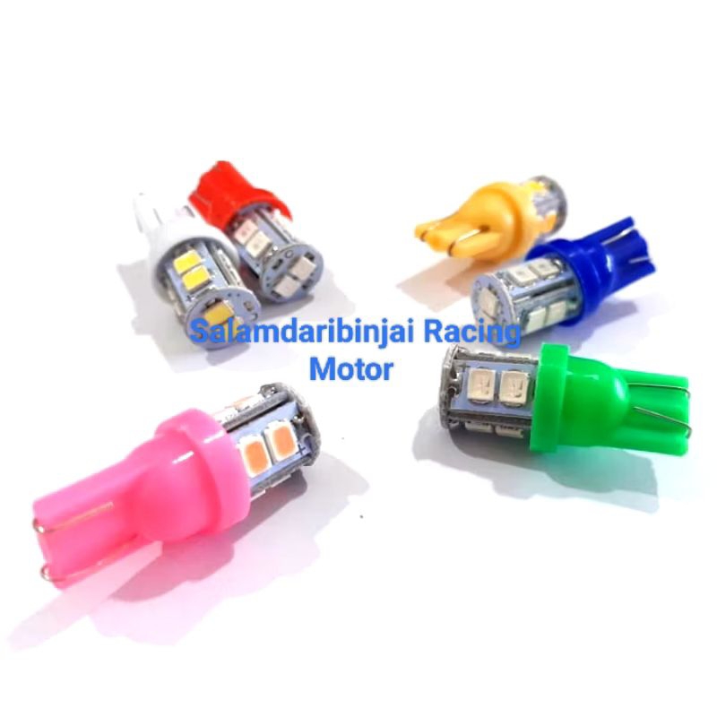 Bola Lampu Led Sein Senja LED 10 Mata 10 Titik T10 Motor Beat Vario Scoopy Mio Supra Fit New Supra x