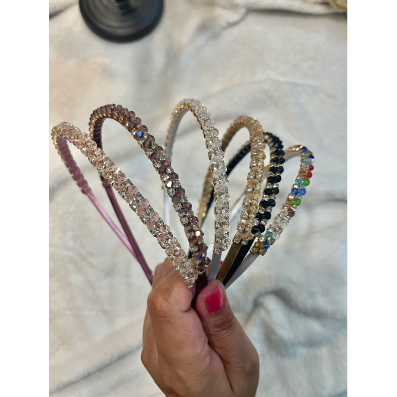 PA bando manik manik mutiara Bando korea Mutiara Monte-monte Blink Blink Girly Retro Bando Dewasa ba