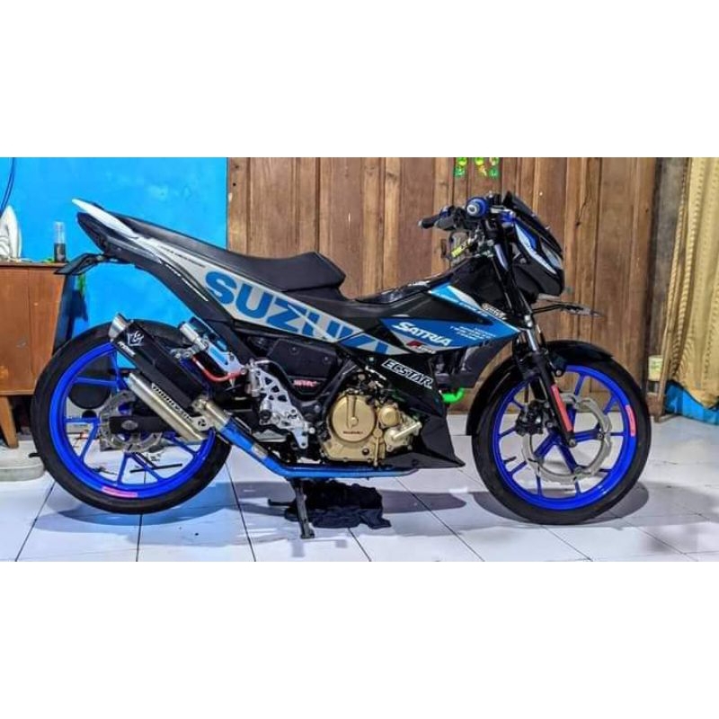STRIPING SATRIA FU INJEKSI MOTIF ORI SUZUKI LIVERY 2020, 2021, 2022,