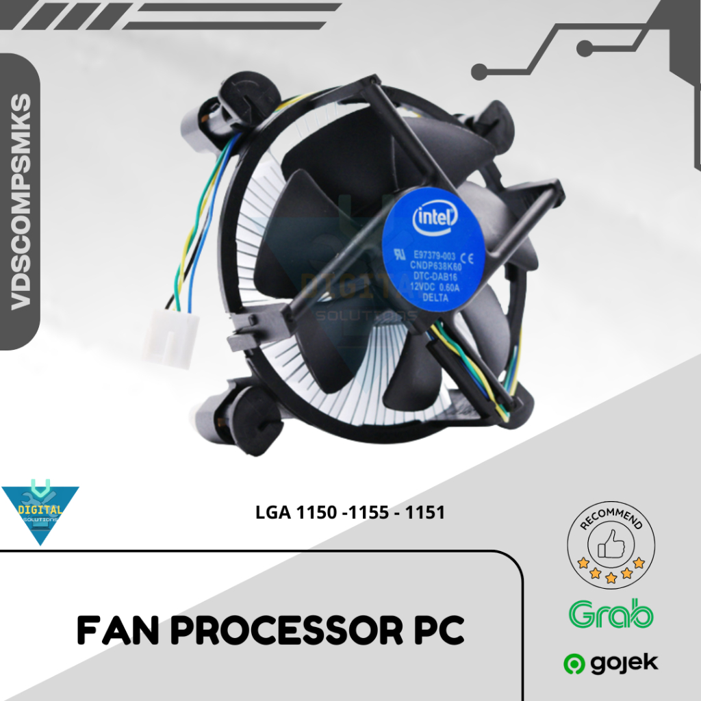 Kipas Processor Intel LGA 1150 / 1155 / 1151 - Fan Processor OEM