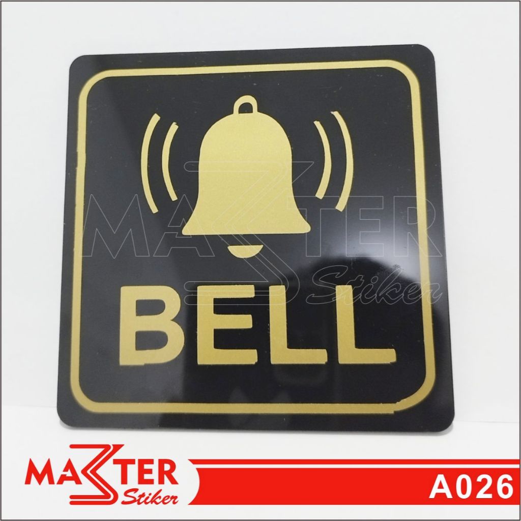 

A26 - Acrylic Sign, Stiker Akrilik Bell, Tahan Air, Tidak Pudar, Termurah, dan Bisa Custom