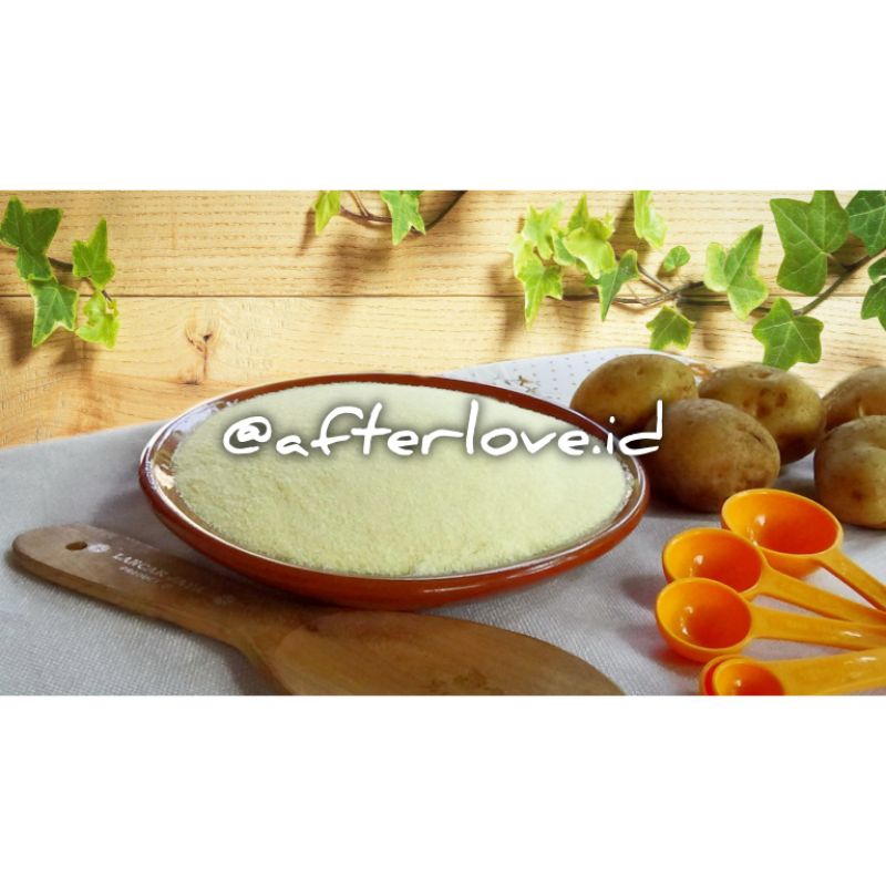 

Tepung Kentang Potato Flakes (Kuning) Emsland dari Jerman 500 gram Multifungsi Long Potato Donat Perkedel Mashed Potato