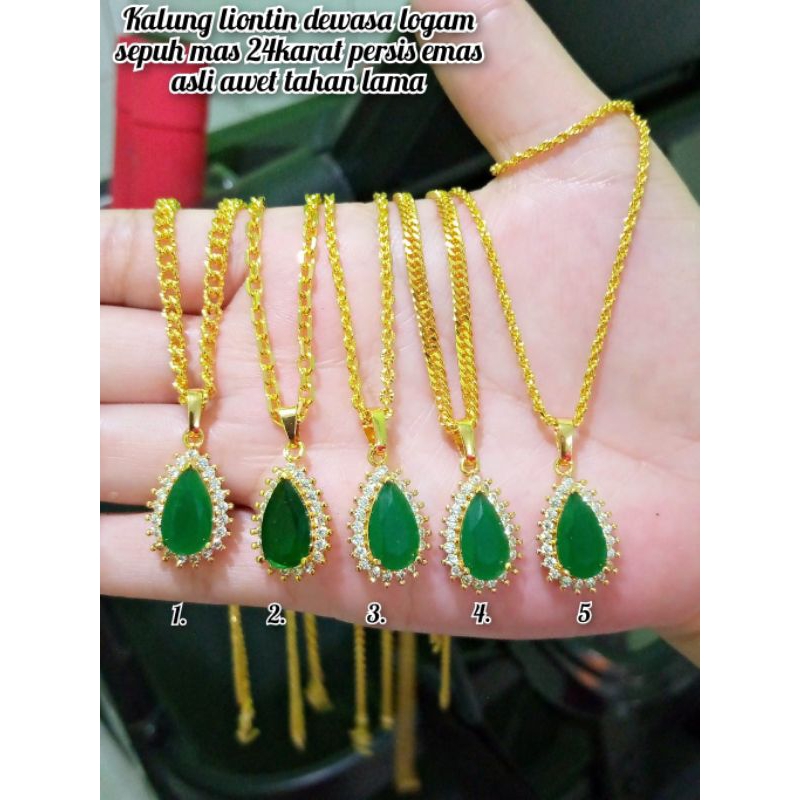 kalung liontin koin 91