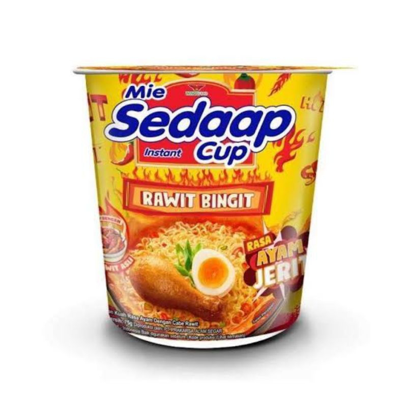 

Mie Sedaap Cup Rawit Bingit Korean Spicy Soup 75g (min belanja 5 produk campur)