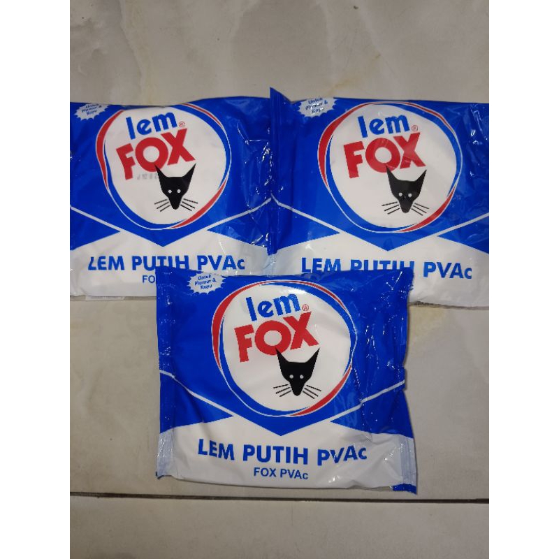 

Lem Fox Putih 350 GRAM KEMASAN PLASTIK REFILL