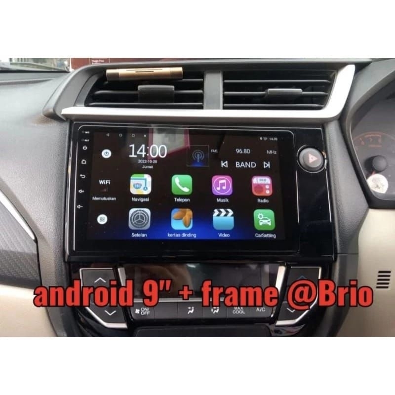 Frame Head unit 9 inch Honda Brio Mobilio Brv