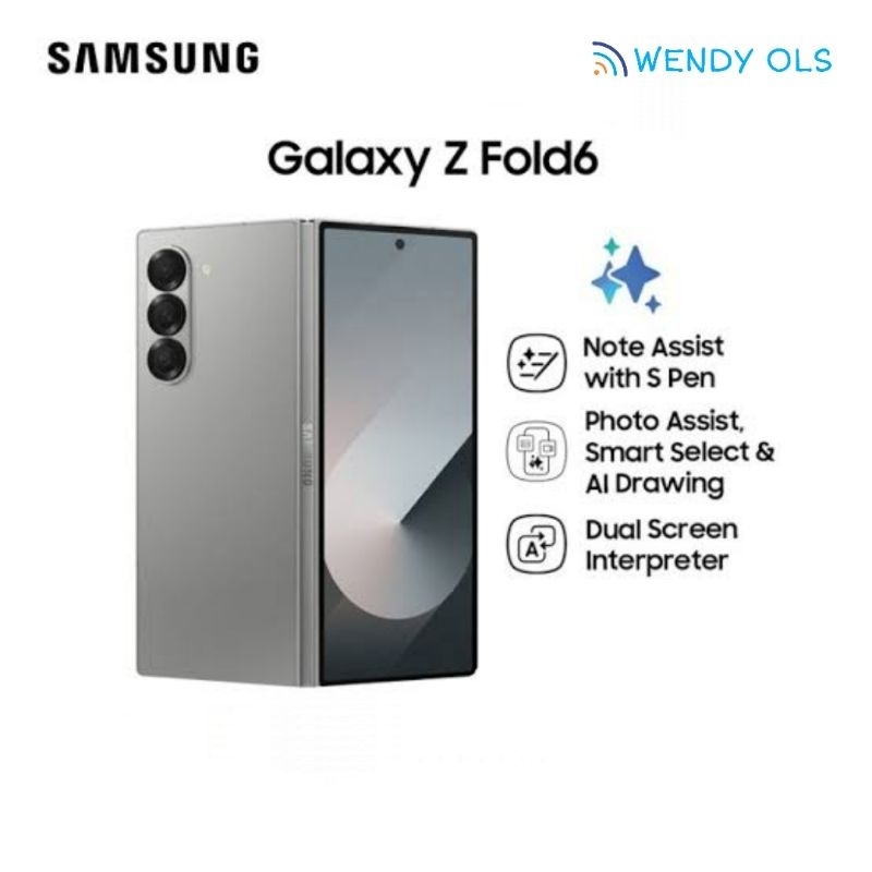 Samsung Z Fold 6 5G 256GB 512GB 1TB Original Garansi Resmi Fold6 Silver Shadow Navy Black Pink White