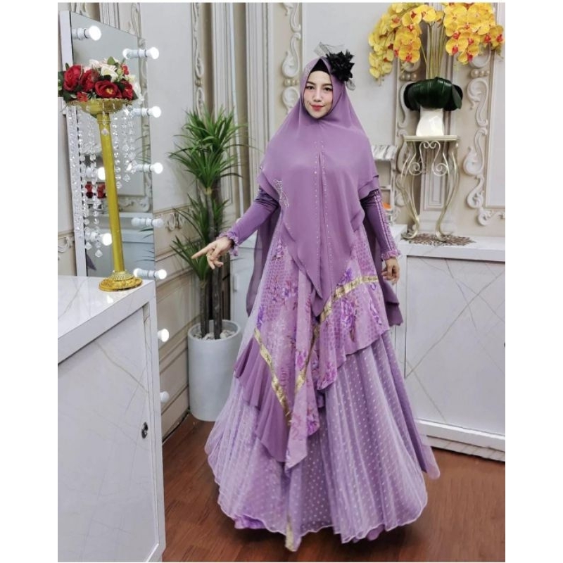 Zahira1808 Delisa Calista Series By Mariani Mazayya Series By Alya Syari Syari Ibu Busui Dress Hijab