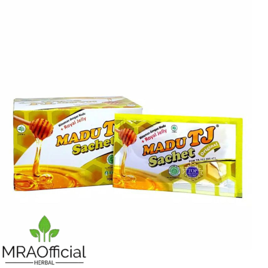 

Madu TJ Sachet Rasa Original | Madu Plus Royal Jeely Tresno Joyo Per Box 12 Sachet