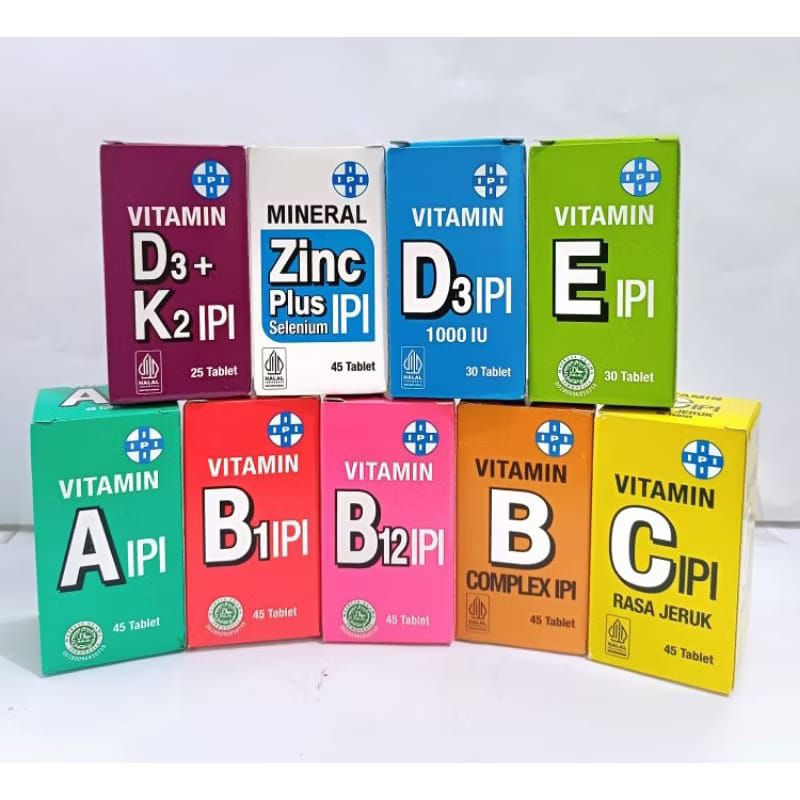 Vitamin IPI (Vit. A / Vit. B1 / Vit. B12 / Vit. BComp / Vit. C / Vit. D3 1000iu / Vit. E / Vit. D3+K