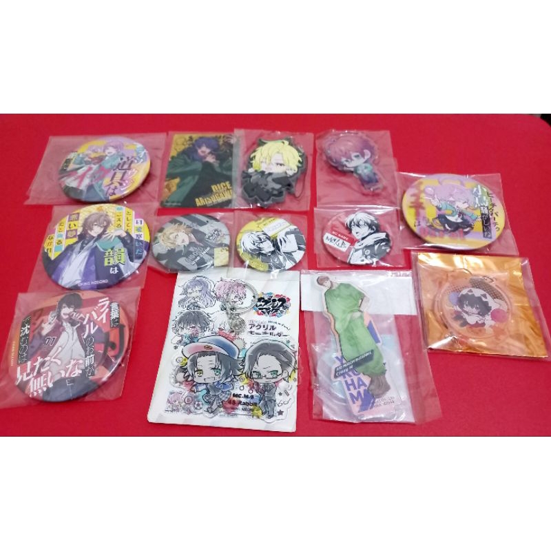 Hypnosis Mic Hypmic Pin Badge Acrylic Keychain Stand Rubber Strap - Ichiro Ramuda Gentarou Riou Dopp