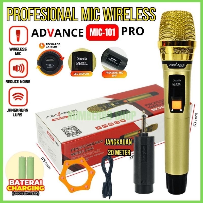 advance MIC-101PRO Mikrofon Nirkabel